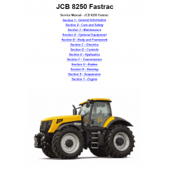 JCB instrukcje napraw + schematy + DTR: JCB Fastrac 8250 instrukcja naprawy